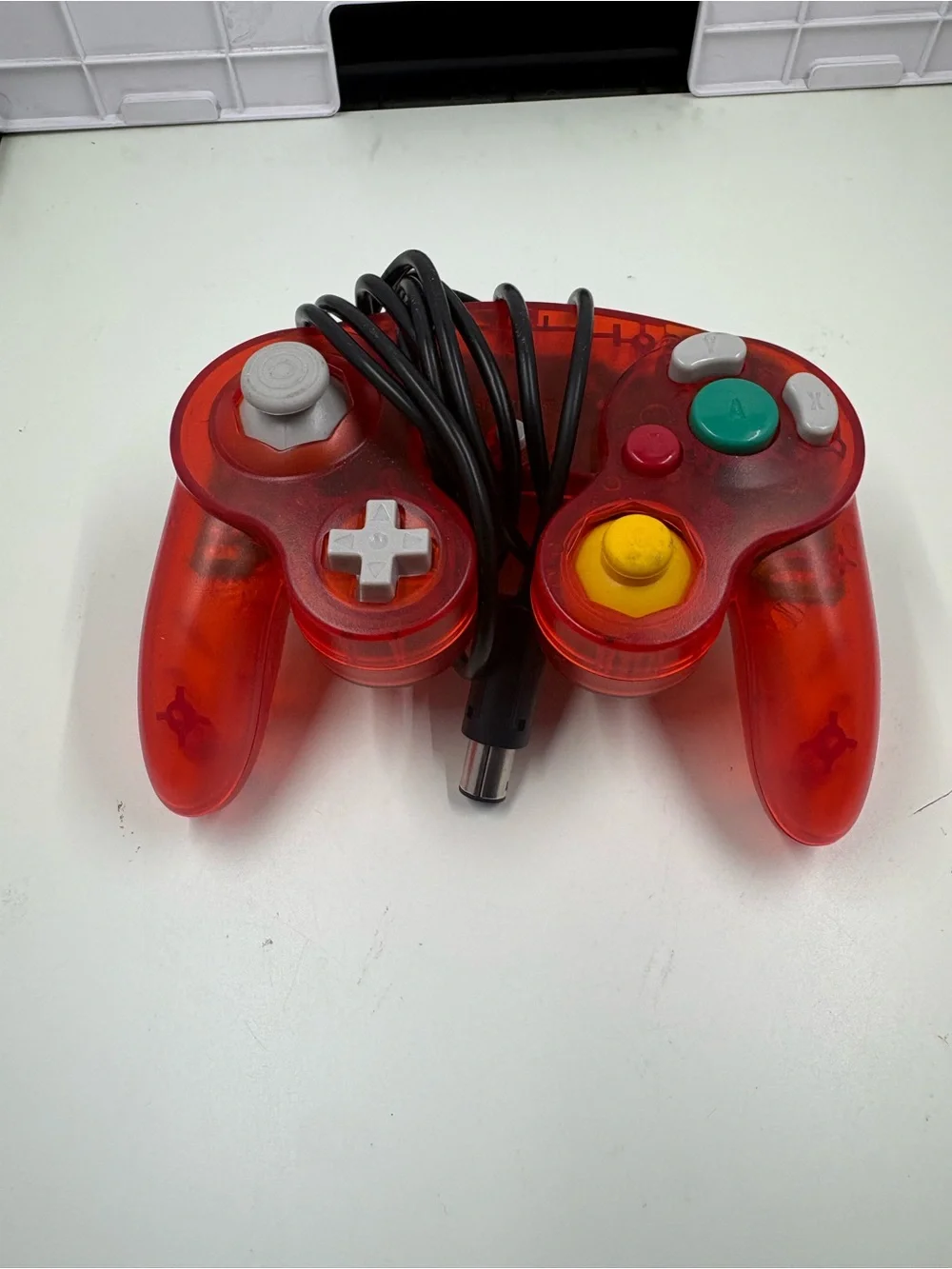 Nintendo Wired Controllers in Translucent Indigo Blue and redwith Yellow C-Stick